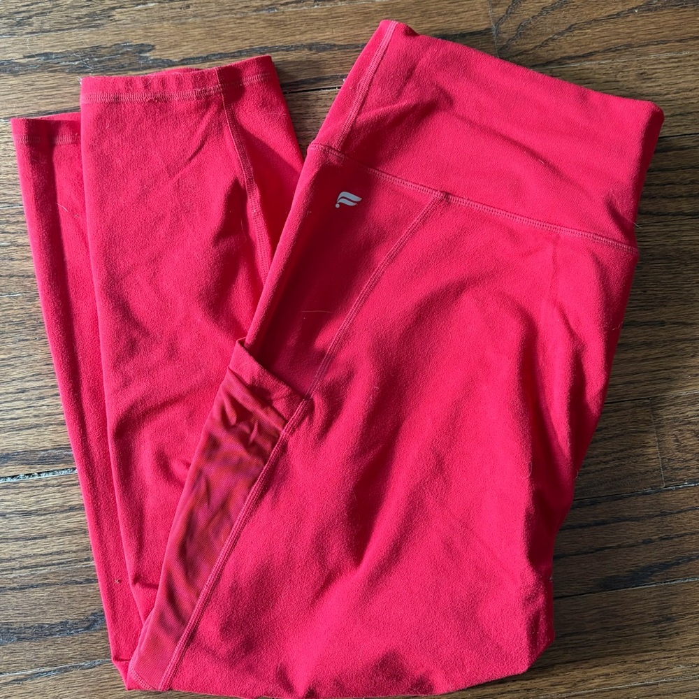 Bright Red Active Leggings